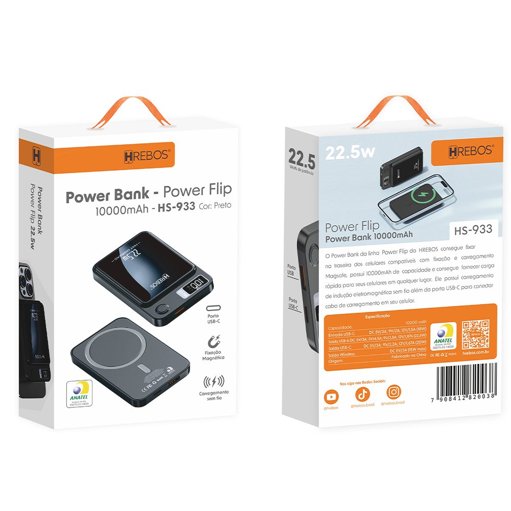 Power Bank Luxe 10.000m mAH - Hrebos